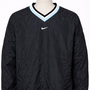 Vintage 90s Nike Center Swoosh Nylon Pullover Windbreaker Jacket Mens M EUC